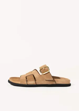 Suede Slide Sandal