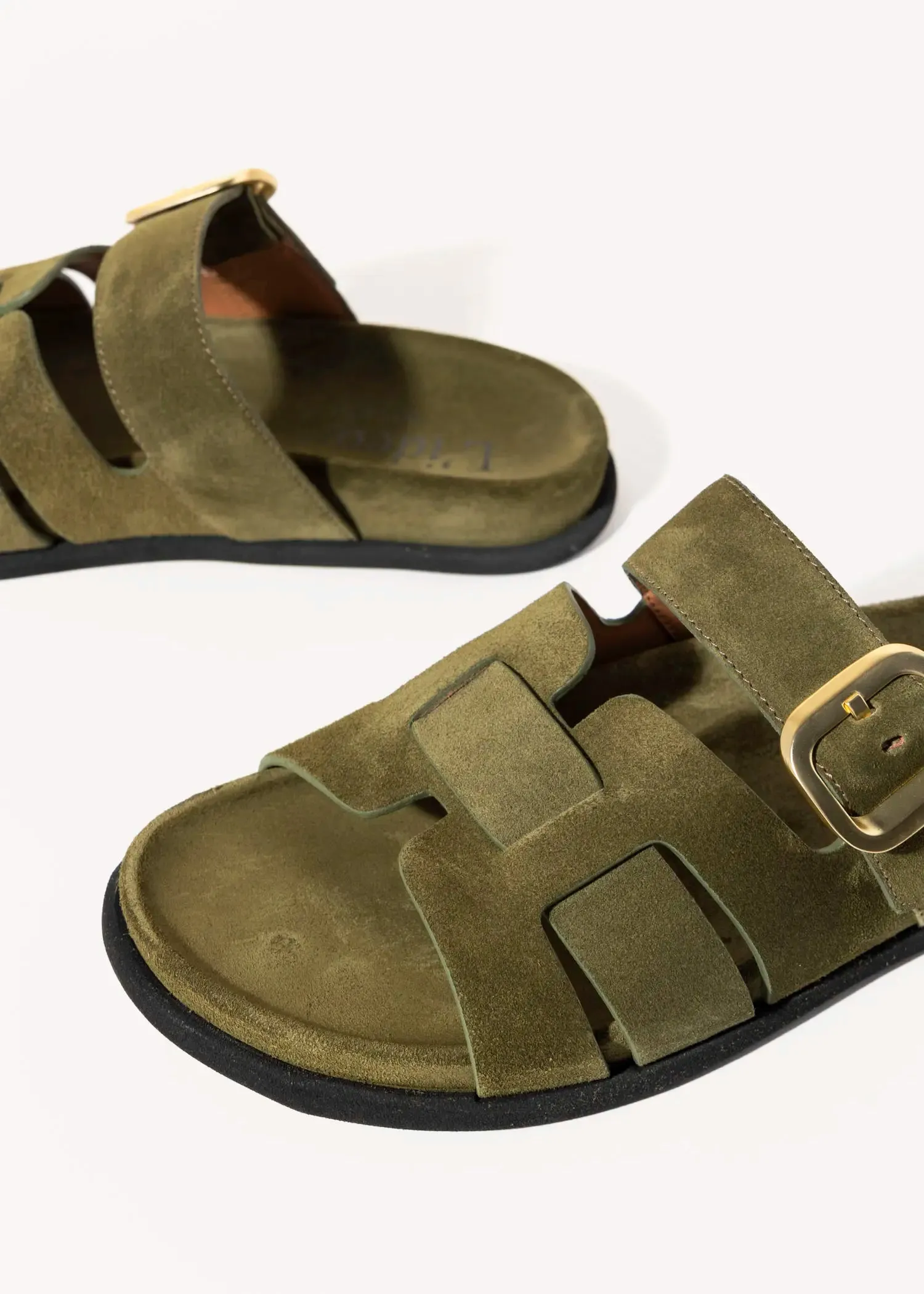 Suede Slide Sandal
