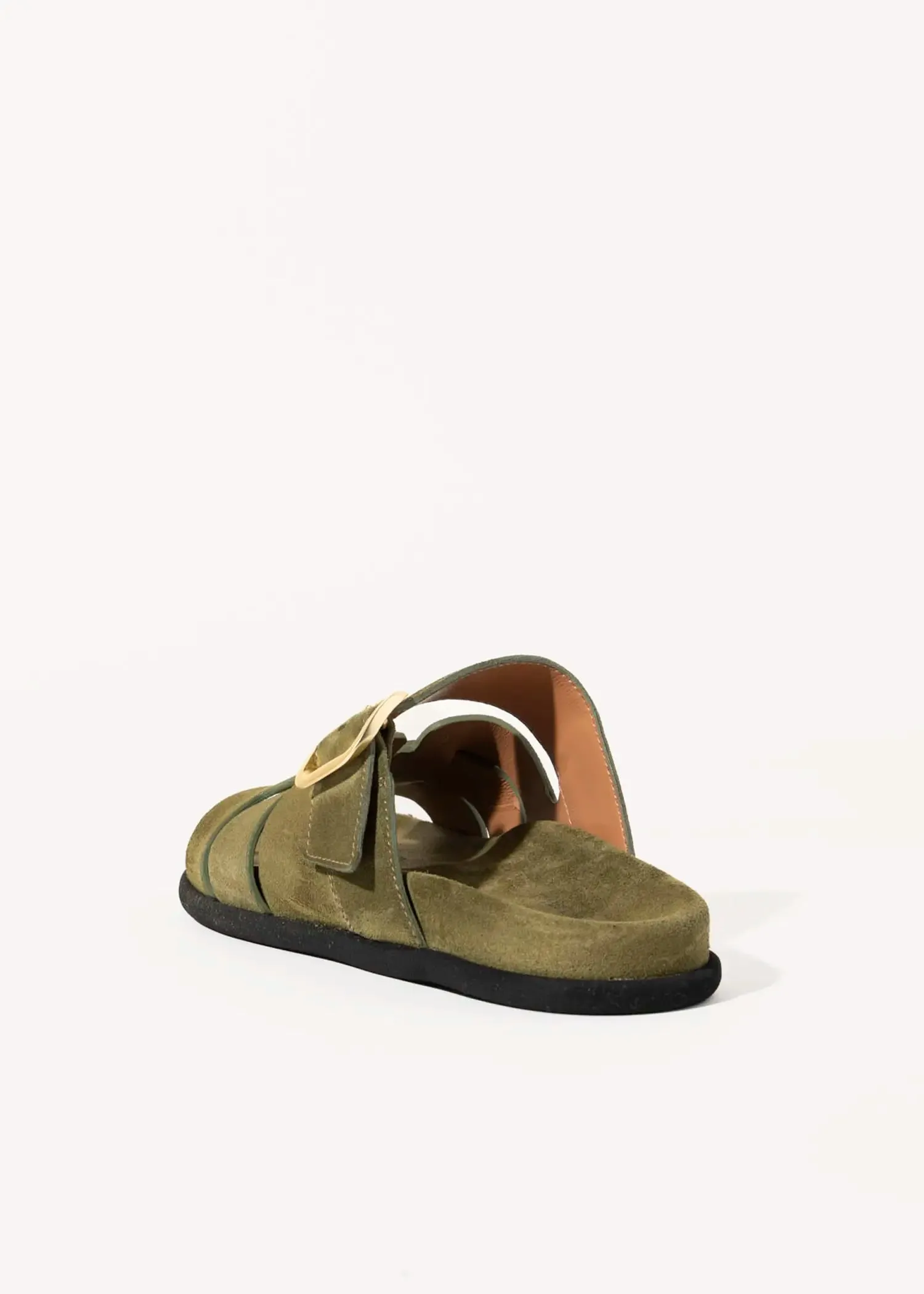 Suede Slide Sandal