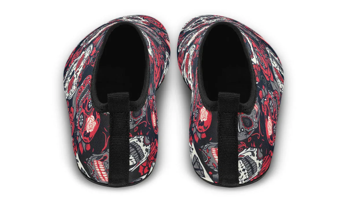 Sugar Skull Aqua Barefoot Shoes
