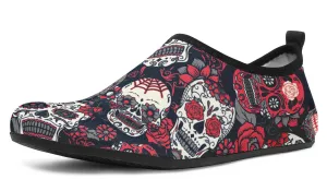 Sugar Skull Aqua Barefoot Shoes