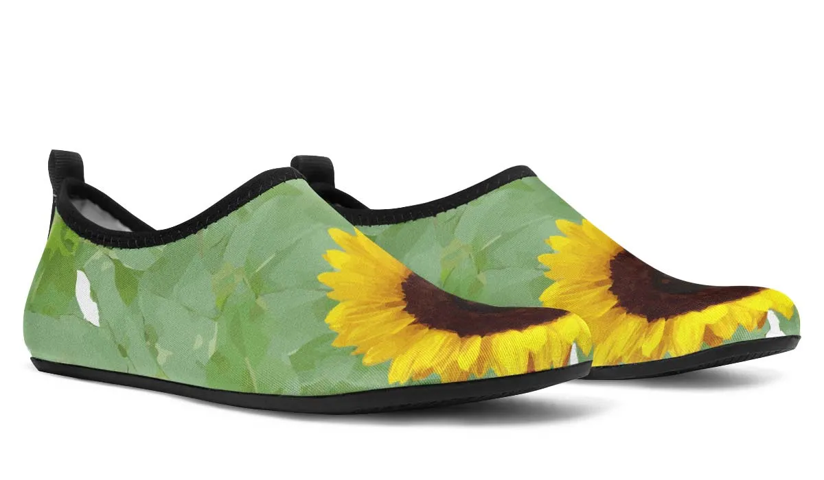 Sunflower Garden Aqua Barefoot Shoes