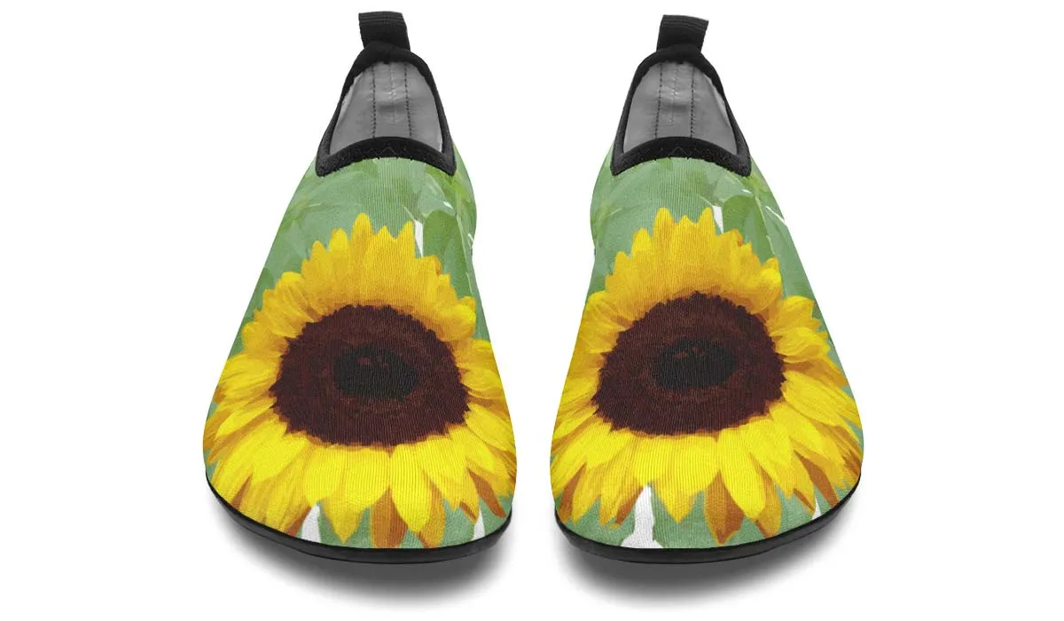 Sunflower Garden Aqua Barefoot Shoes
