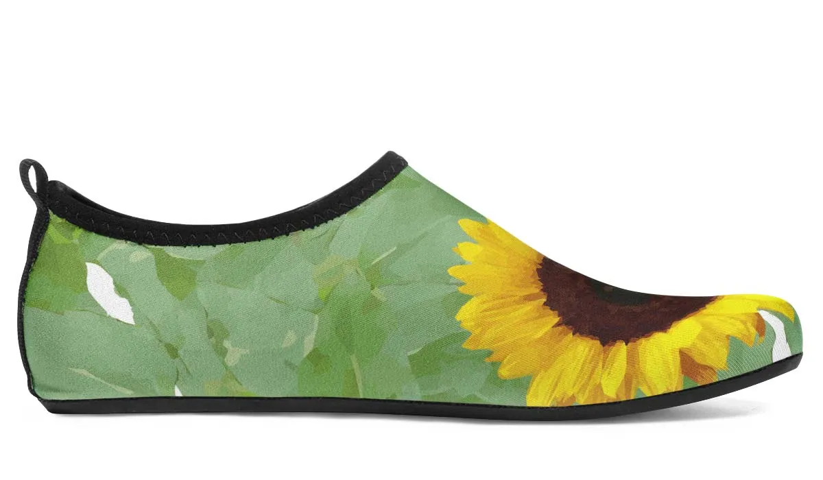 Sunflower Garden Aqua Barefoot Shoes