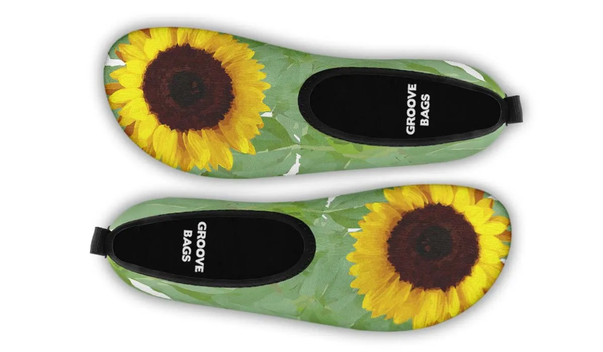 Sunflower Garden Aqua Barefoot Shoes