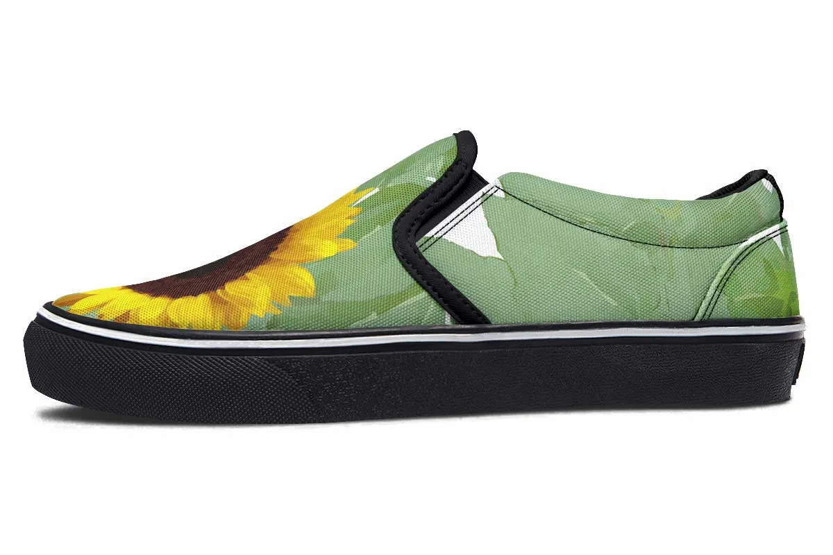 Sunflower Garden Slip-On Shoes