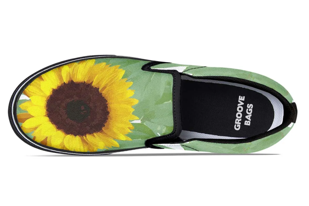 Sunflower Garden Slip-On Shoes