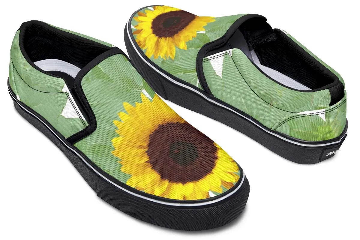 Sunflower Garden Slip-On Shoes