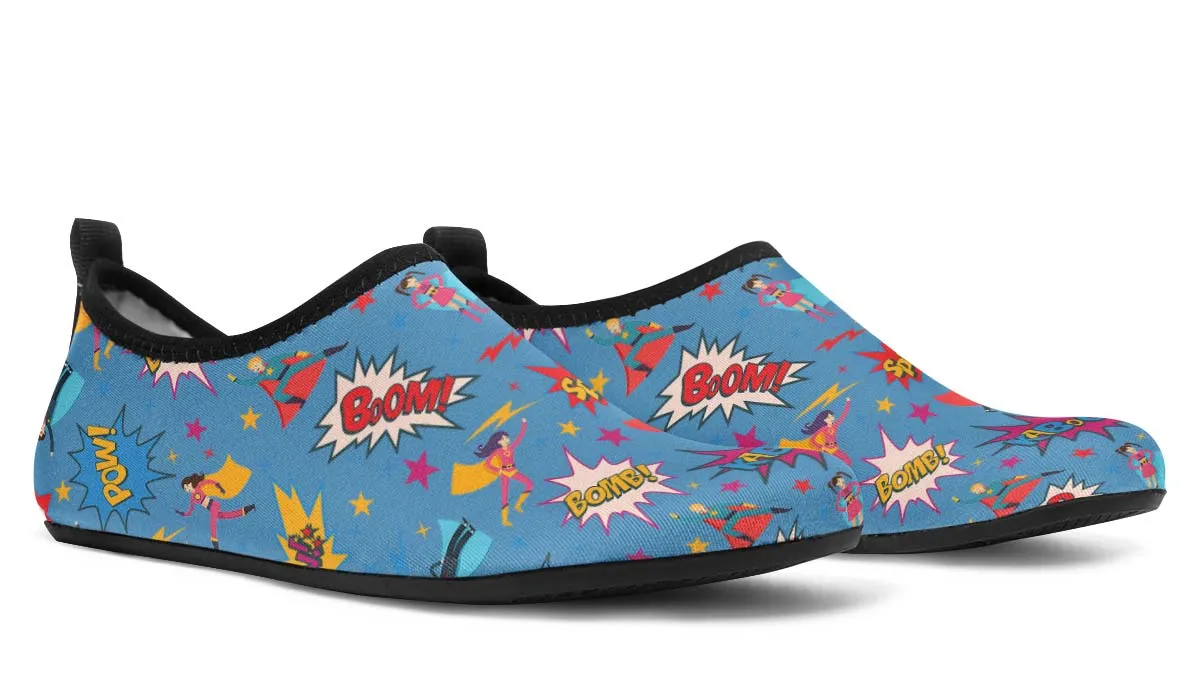 Superhero Occupation Aqua Barefoot Shoes