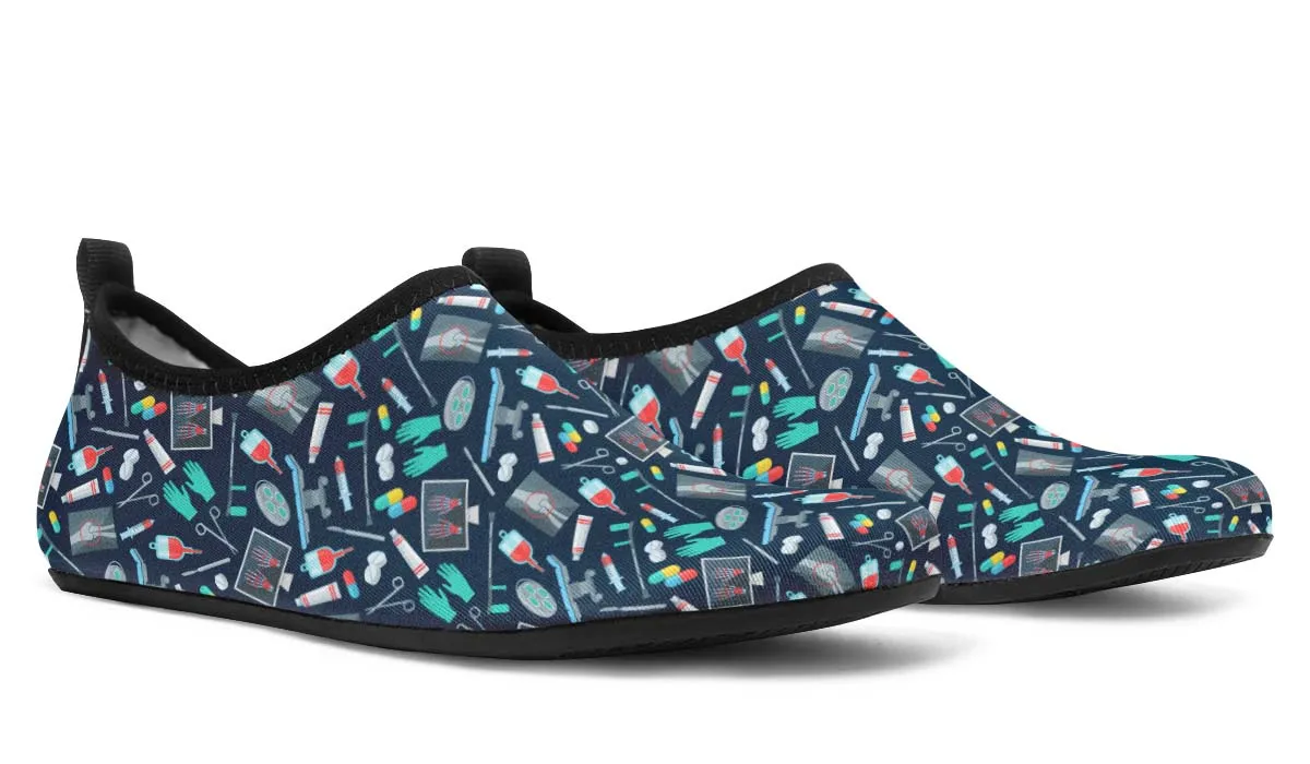 Surgeon Pattern Aqua Barefoot Shoes