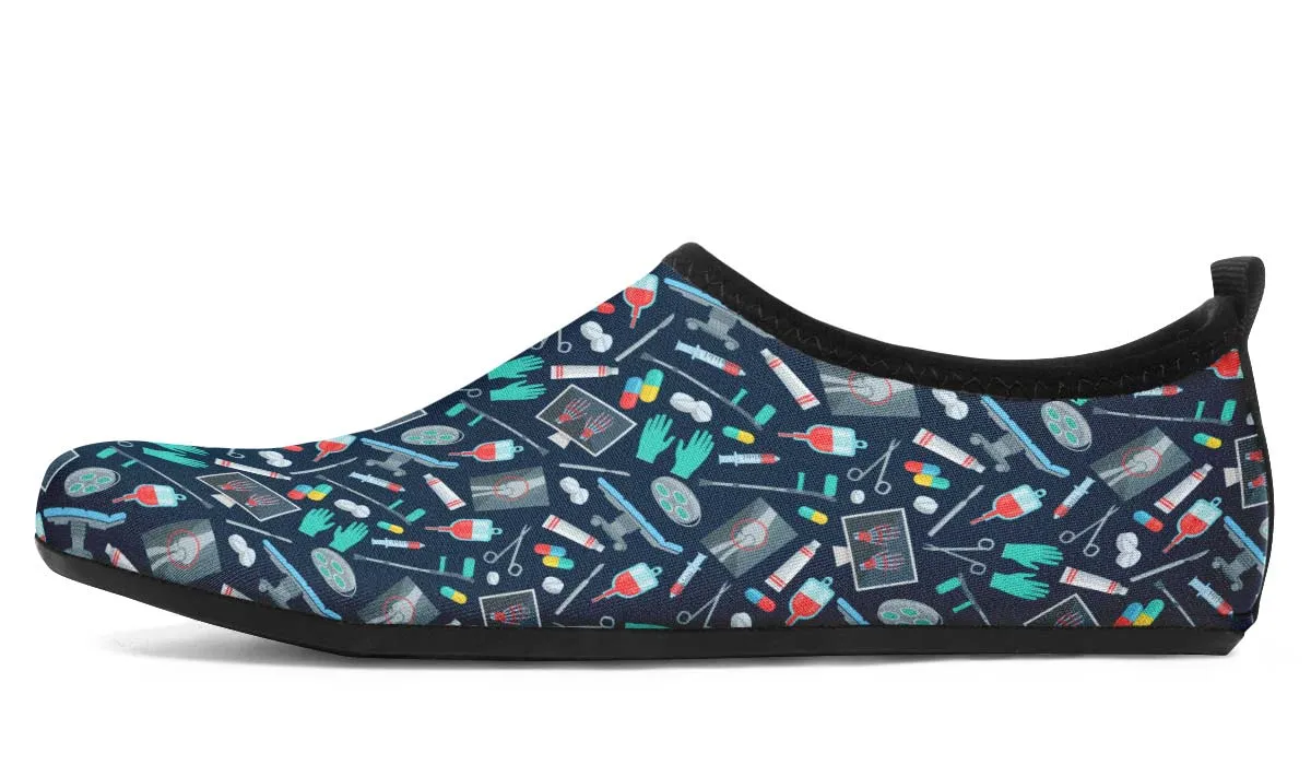 Surgeon Pattern Aqua Barefoot Shoes