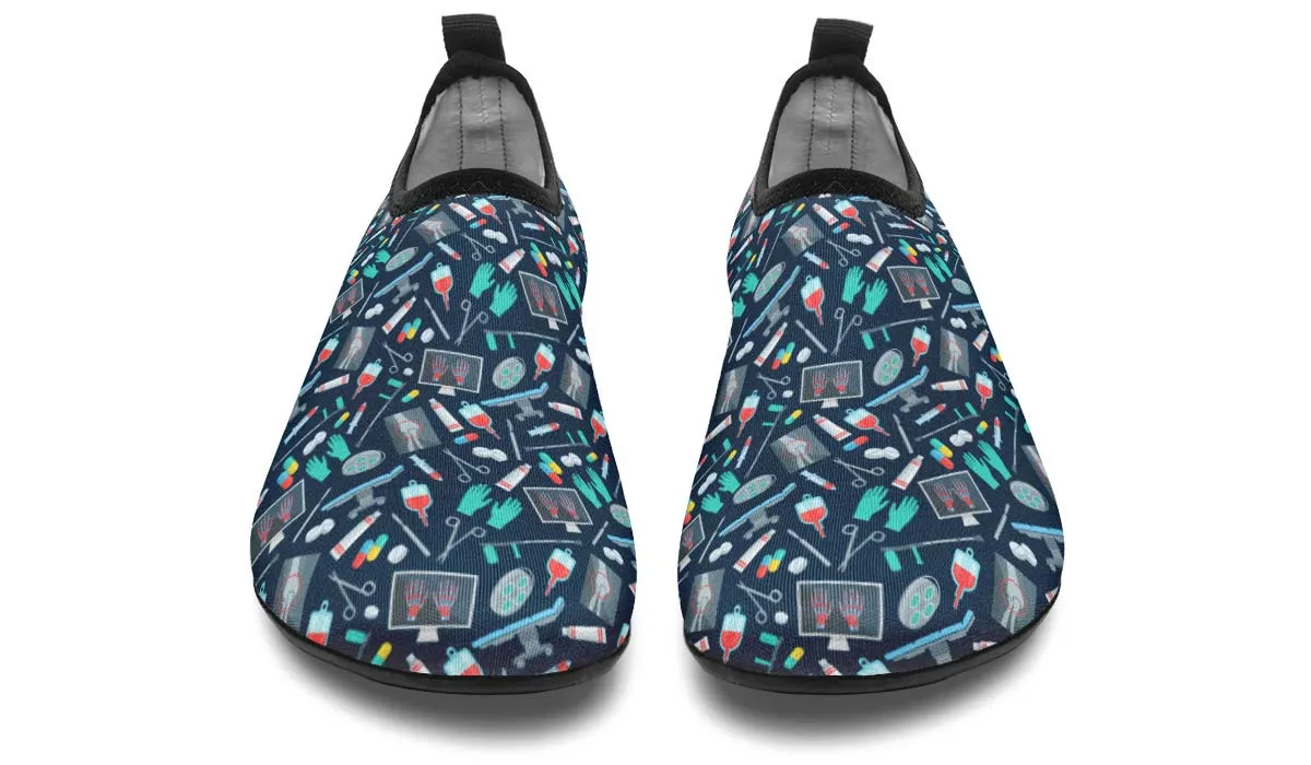 Surgeon Pattern Aqua Barefoot Shoes