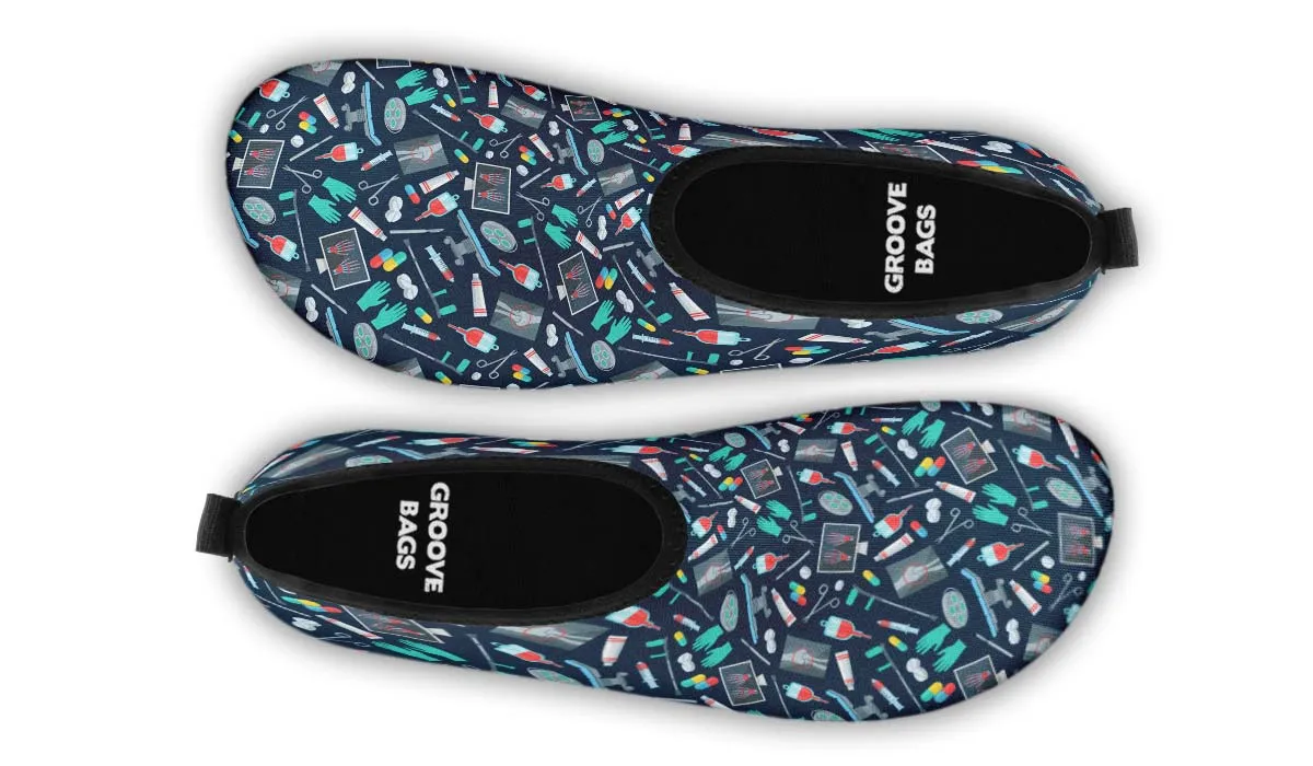 Surgeon Pattern Aqua Barefoot Shoes