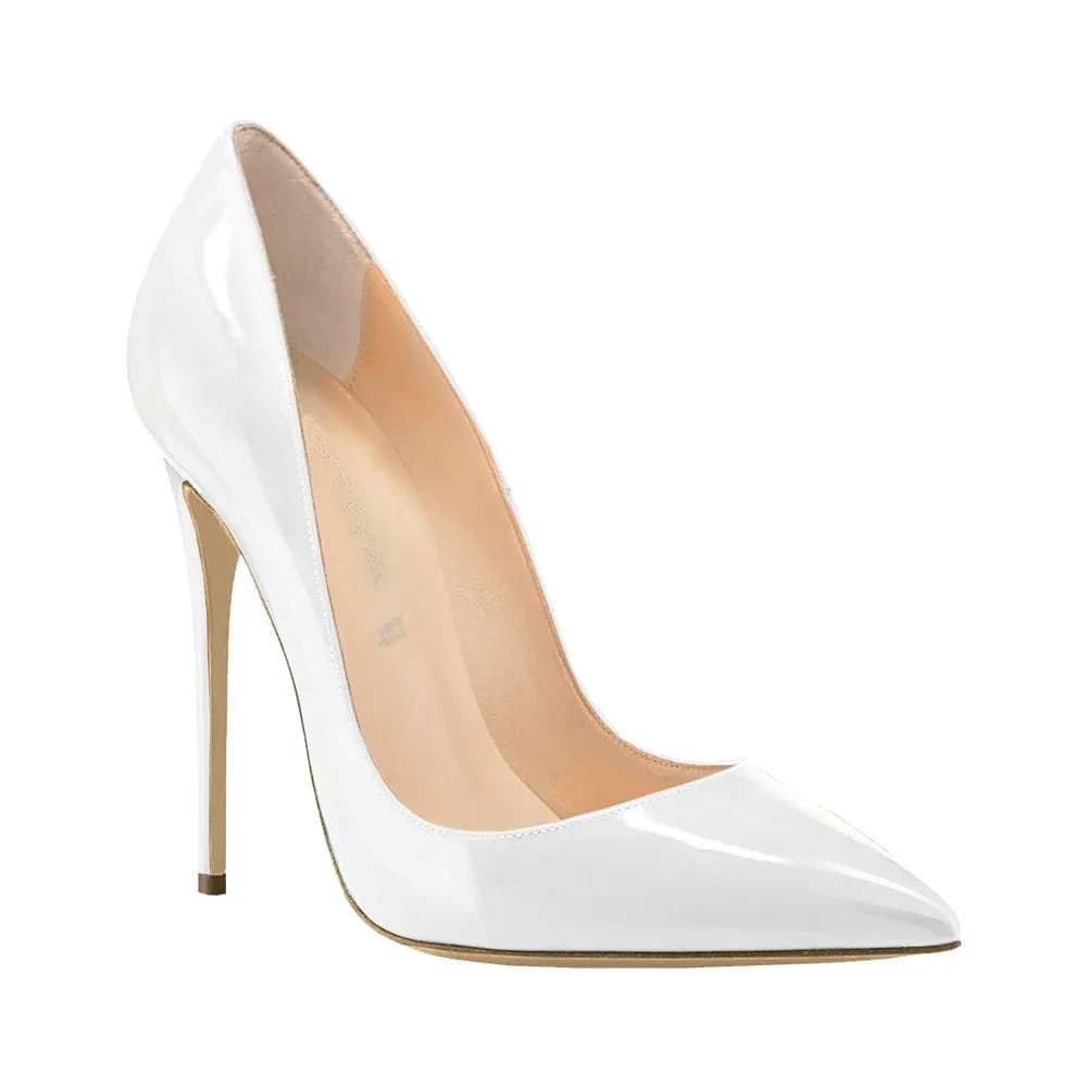 SWAMI WHITE PATENT 120mm