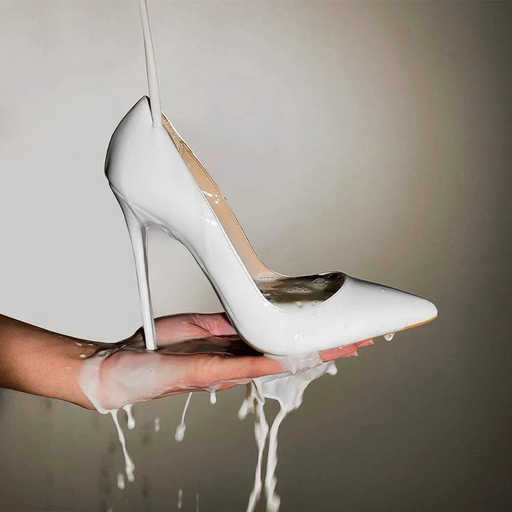 SWAMI WHITE PATENT 120mm