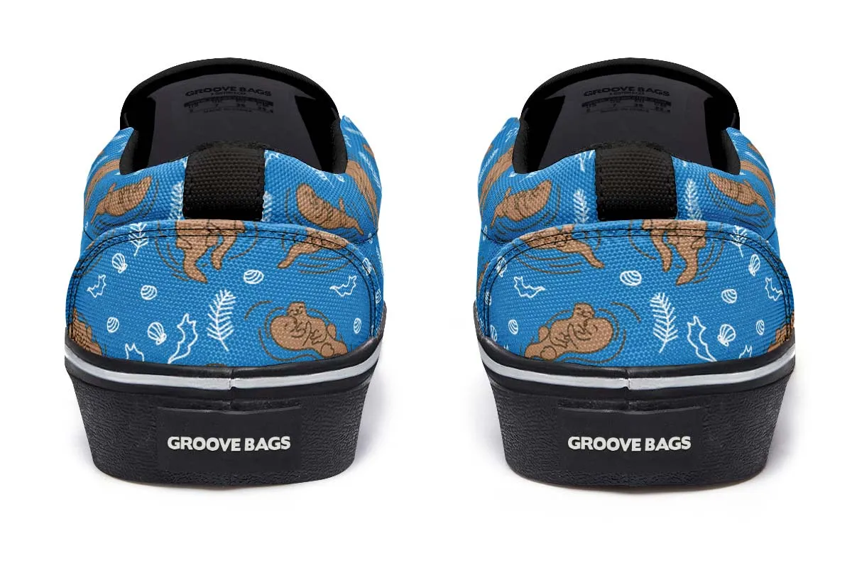 Swimming Sea Otters Slip-On Shoes