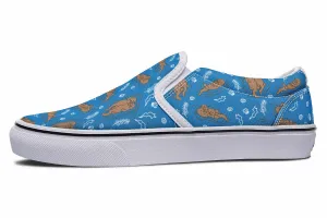 Swimming Sea Otters Slip-On Shoes