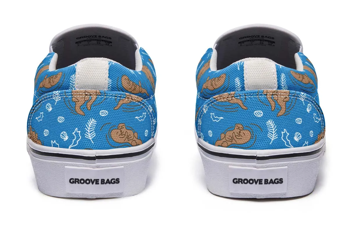 Swimming Sea Otters Slip-On Shoes