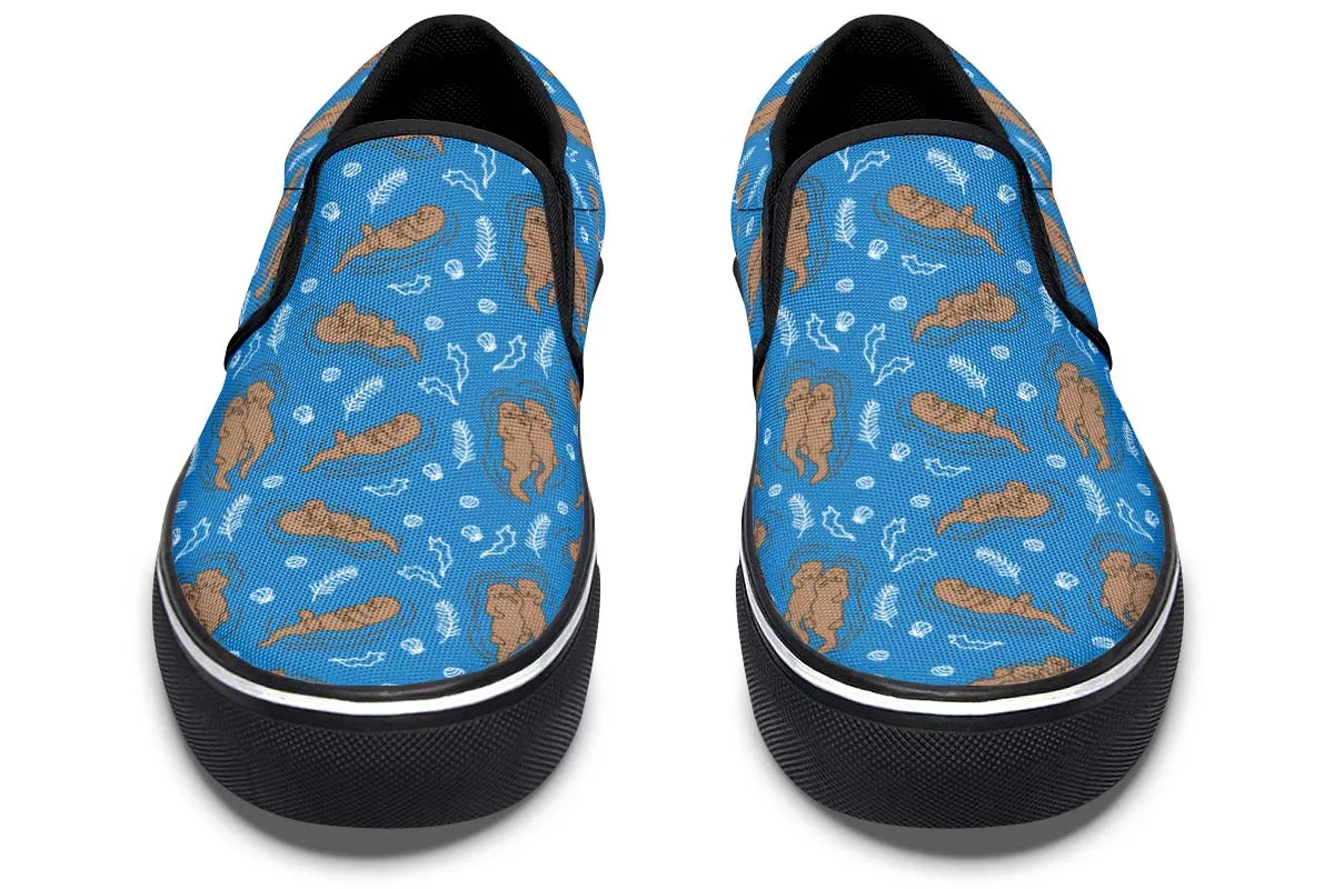 Swimming Sea Otters Slip-On Shoes