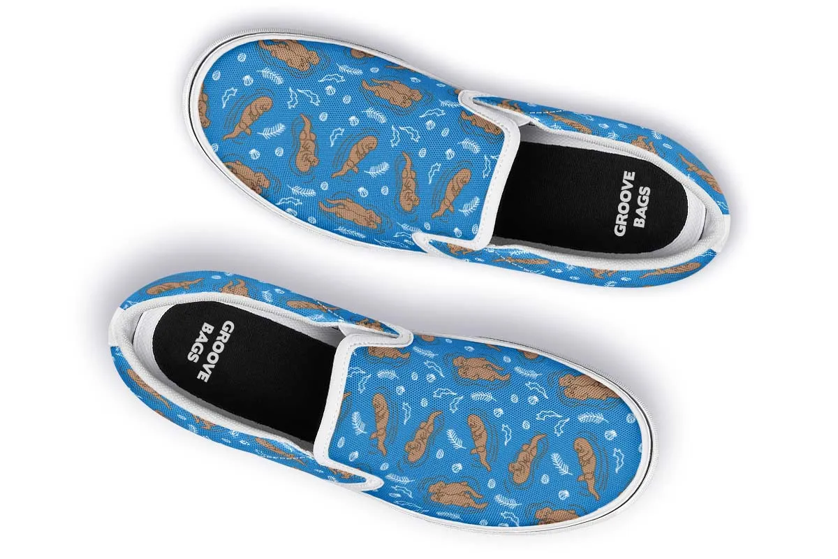 Swimming Sea Otters Slip-On Shoes