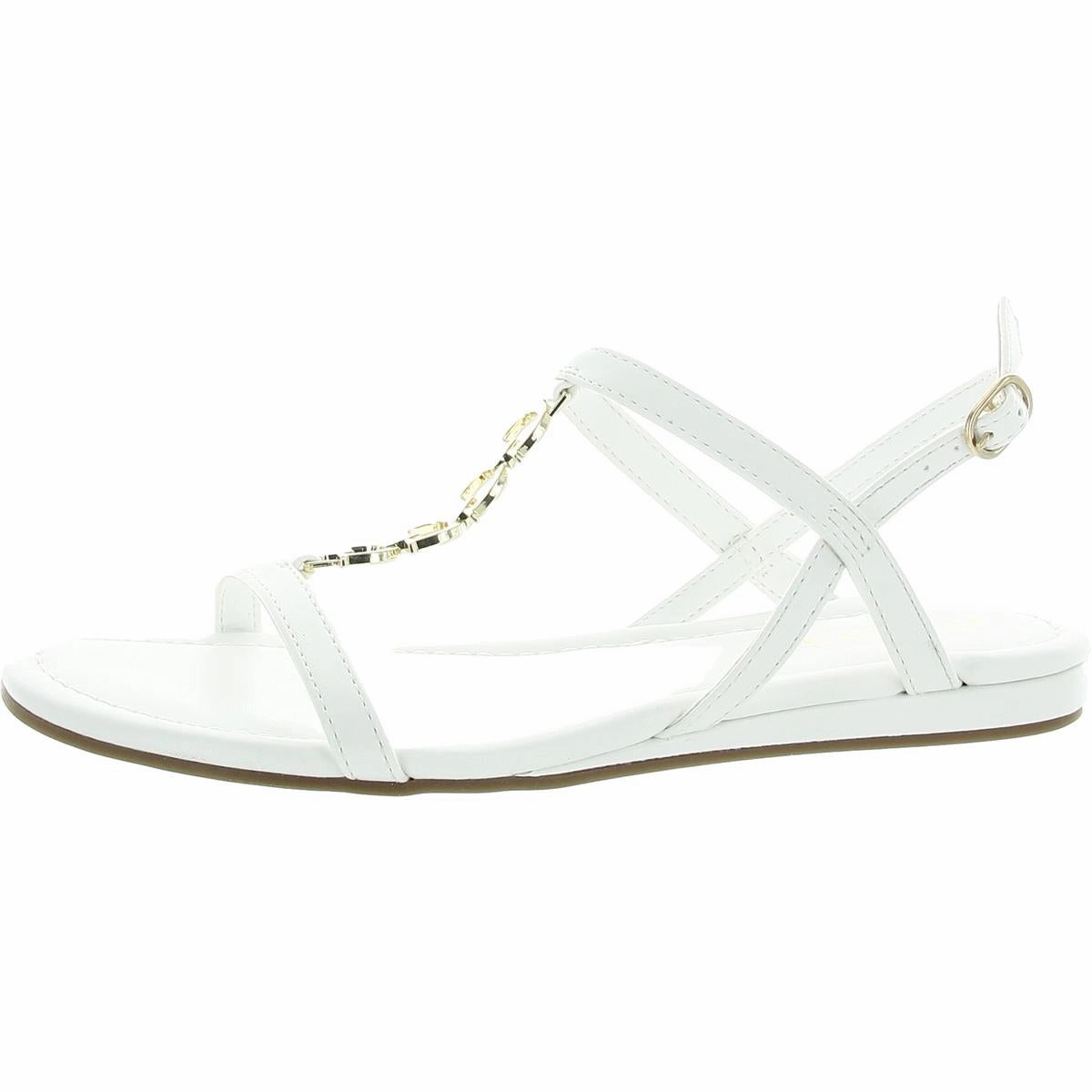 TACKS Womens Cushioned Footbed Man Made Flatform Sandals