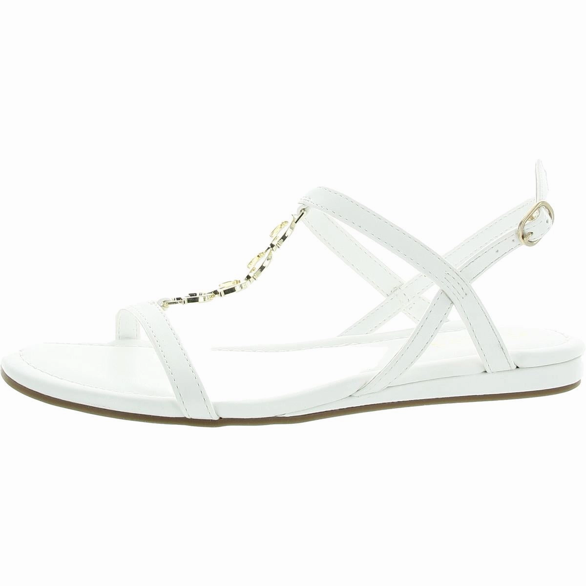 TACKS Womens Cushioned Footbed Man Made Flatform Sandals