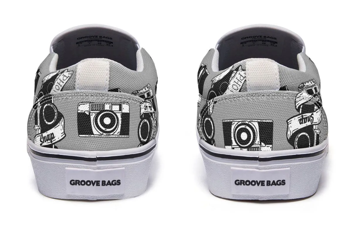 Tattoo Camera Photography Slip-On Shoes