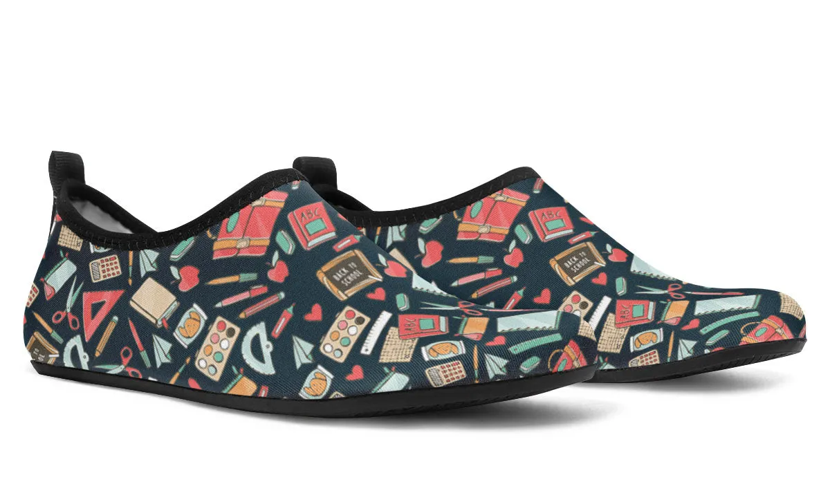 Teacher Pattern Aqua Barefoot Shoes