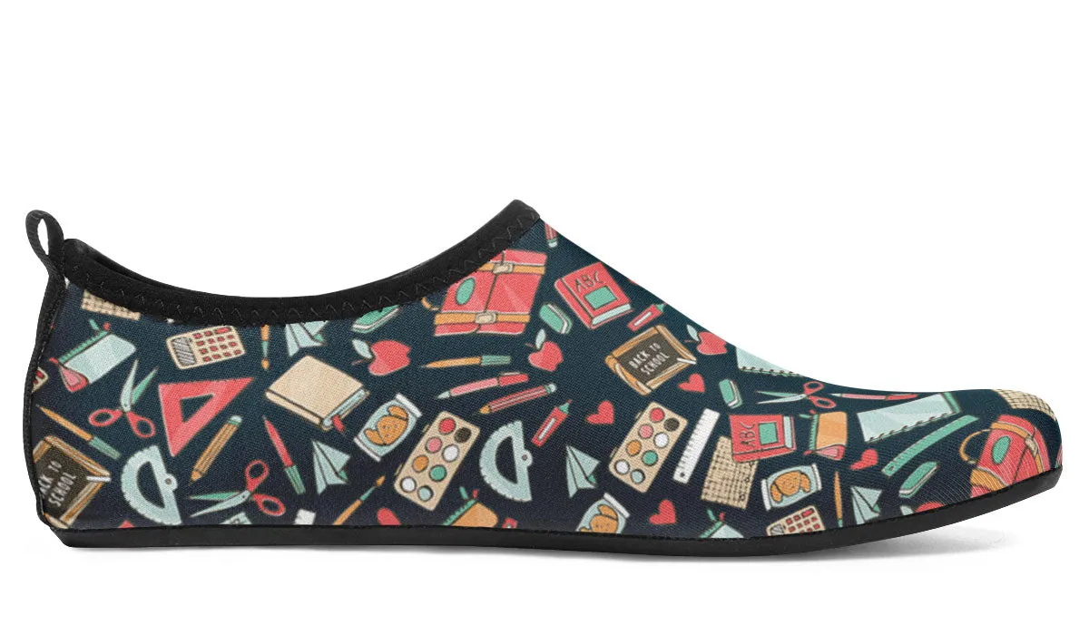Teacher Pattern Aqua Barefoot Shoes
