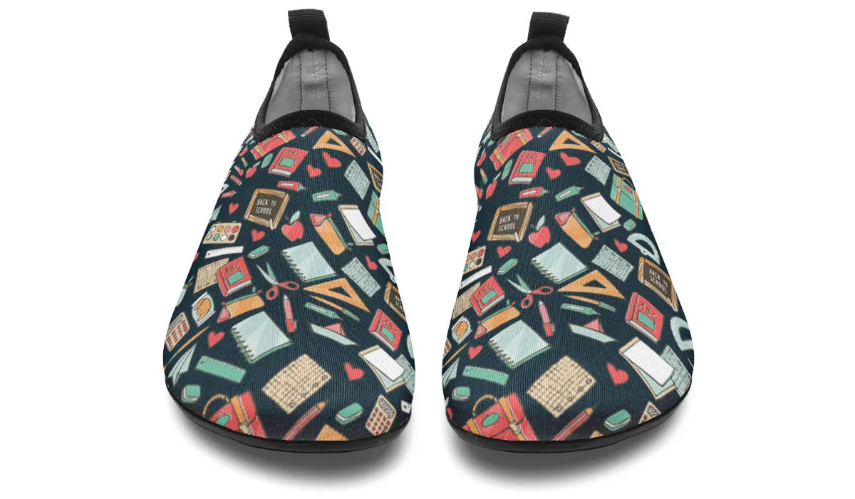 Teacher Pattern Aqua Barefoot Shoes