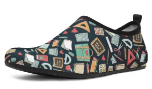 Teacher Pattern Aqua Barefoot Shoes