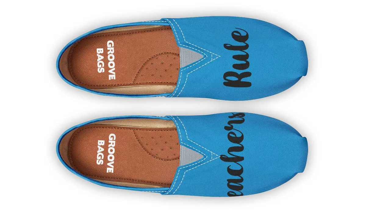 Teachers Rule Blue Casual Shoes