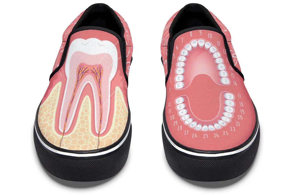 Teeth Anatomy Slip-On Shoes