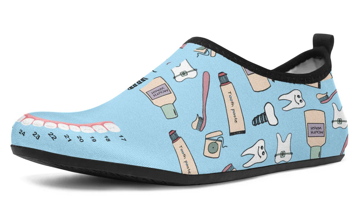 Teeth Chart Aqua Barefoot Shoes