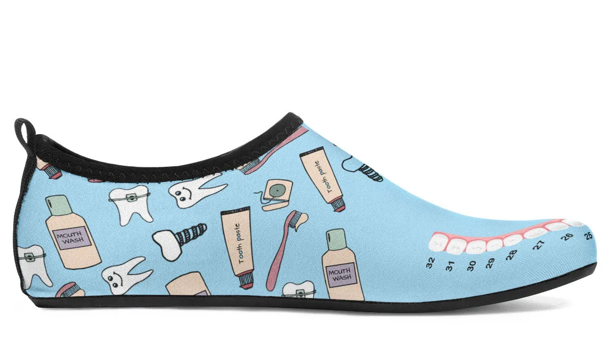 Teeth Chart Aqua Barefoot Shoes