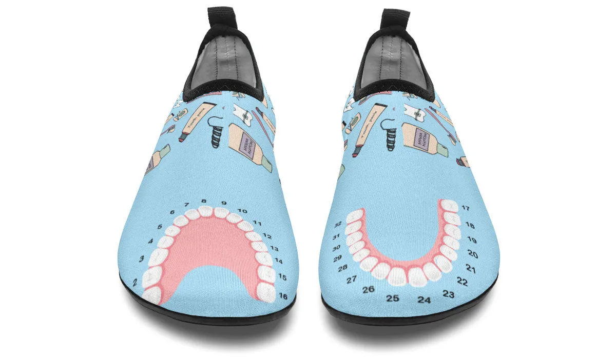 Teeth Chart Aqua Barefoot Shoes