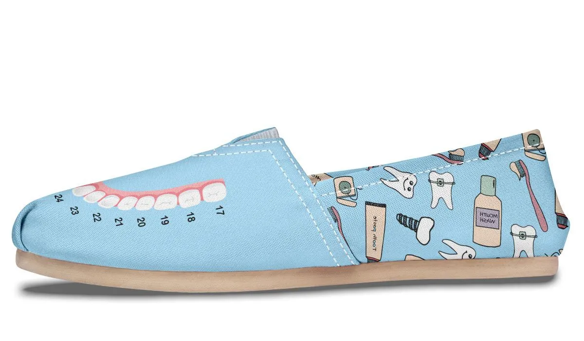 Teeth Chart Casual Shoes