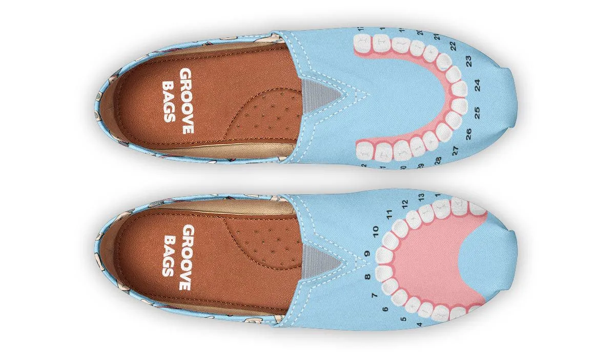 Teeth Chart Casual Shoes