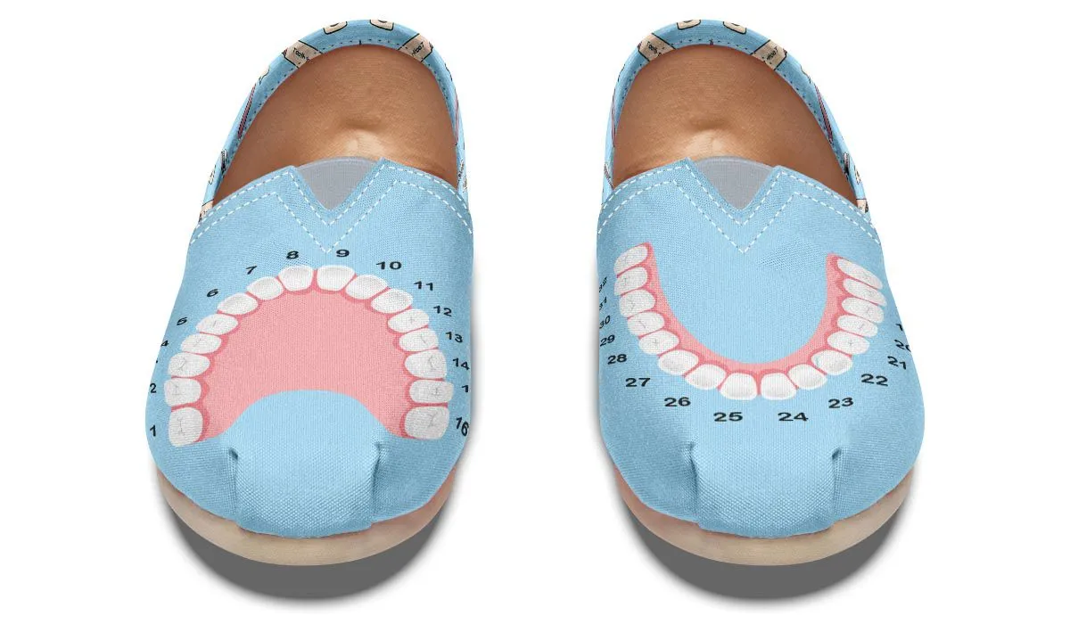 Teeth Chart Casual Shoes
