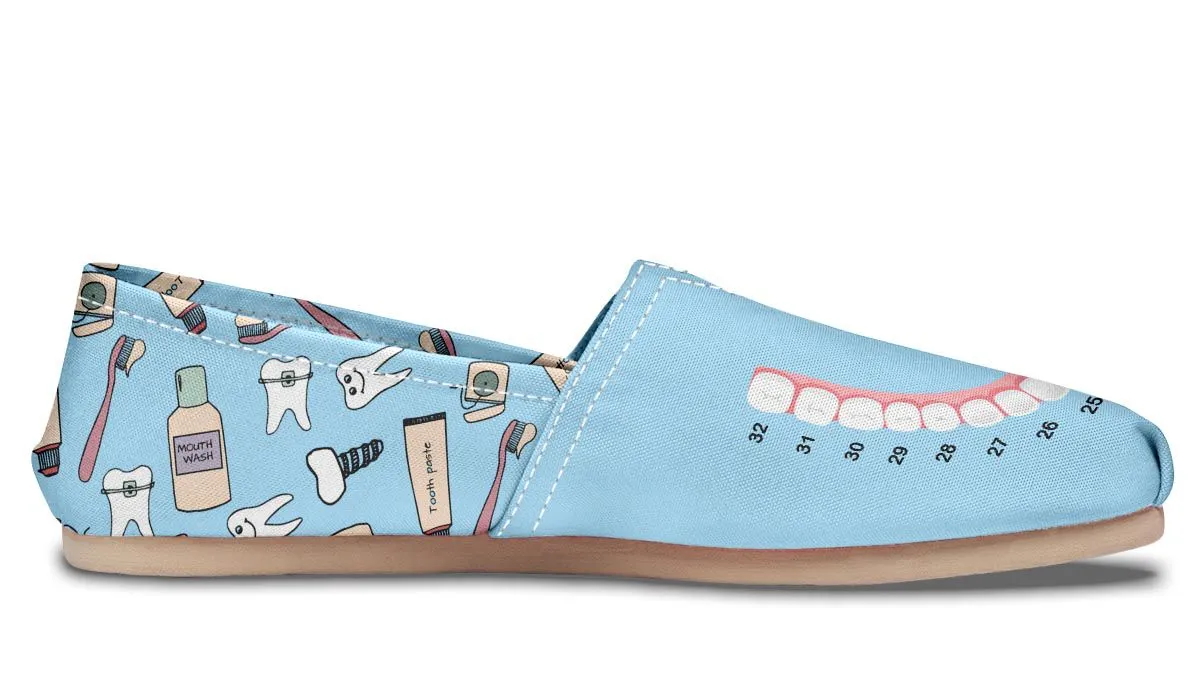 Teeth Chart Casual Shoes