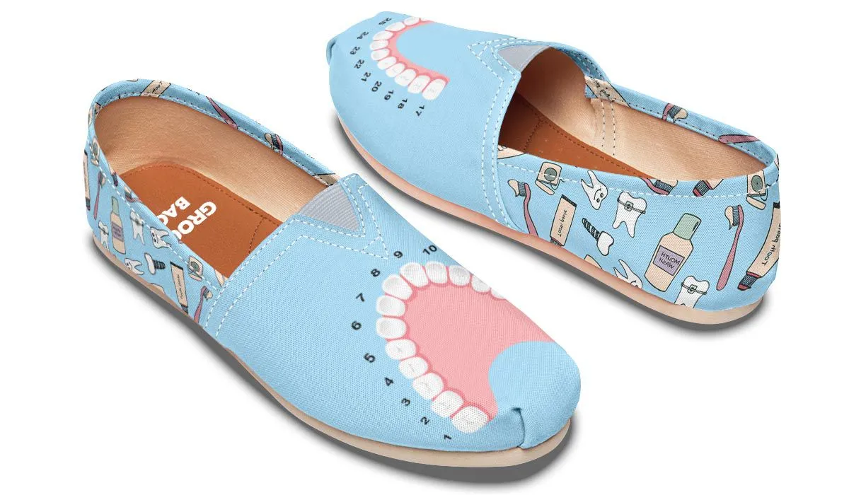 Teeth Chart Casual Shoes