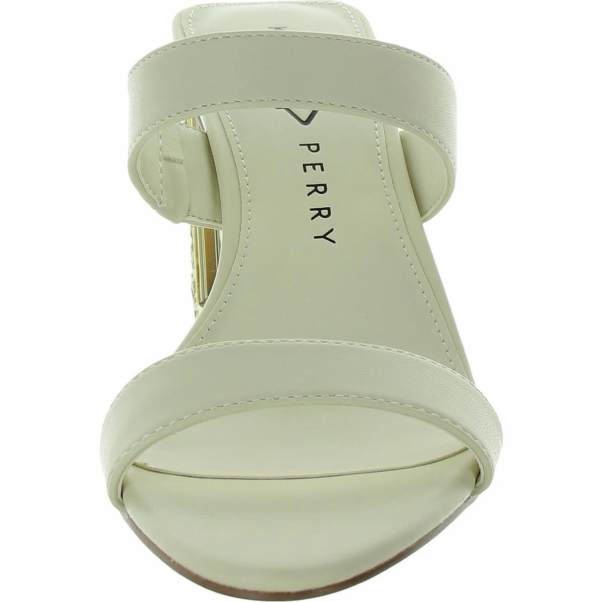 The Framing Wedge Two Band Womens Memory Foam Faux Leather Wedge Sandals