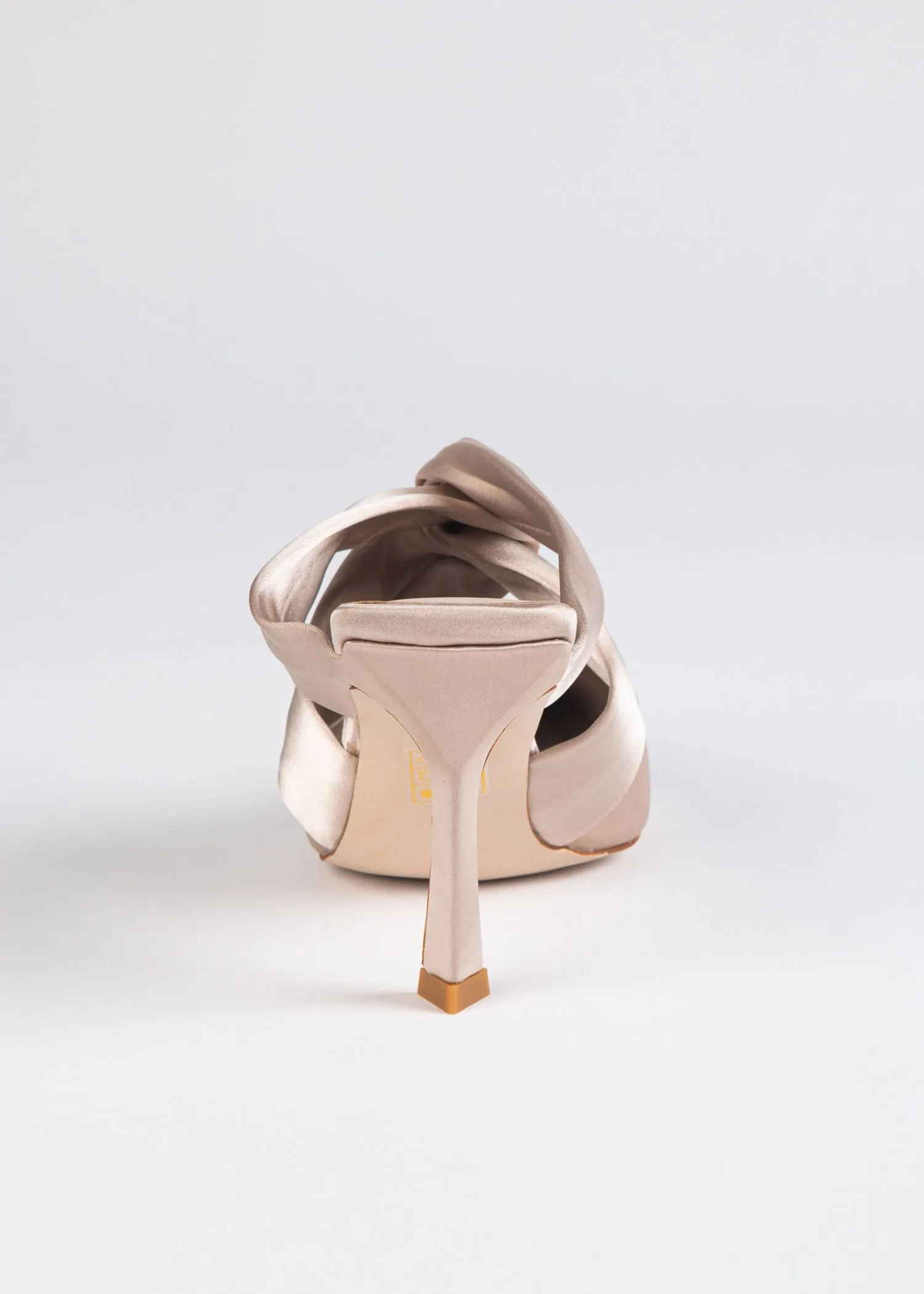 Tied Up Satin Heel