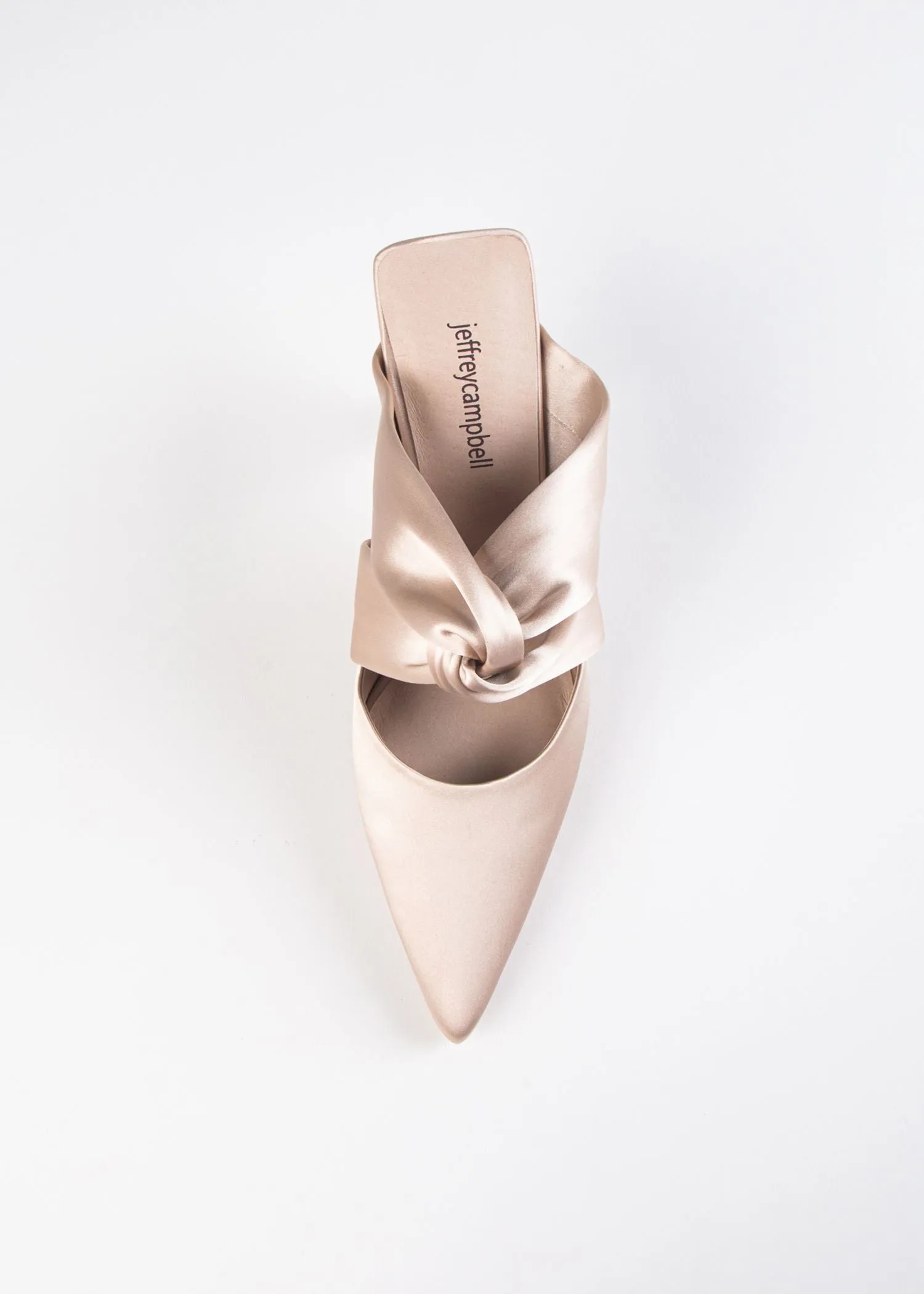 Tied Up Satin Heel