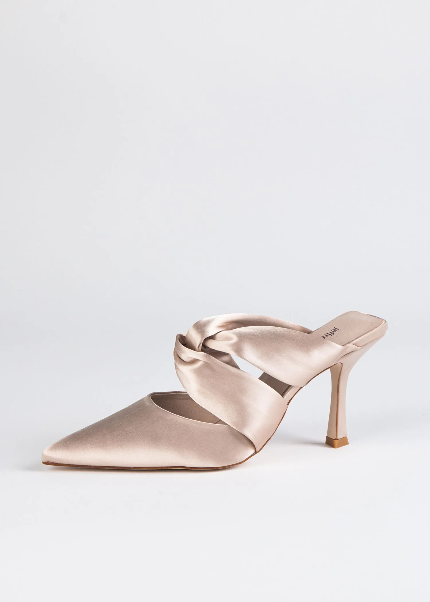 Tied Up Satin Heel