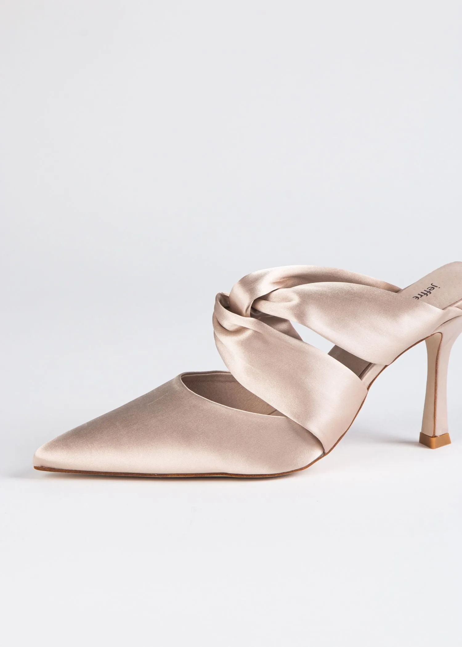 Tied Up Satin Heel