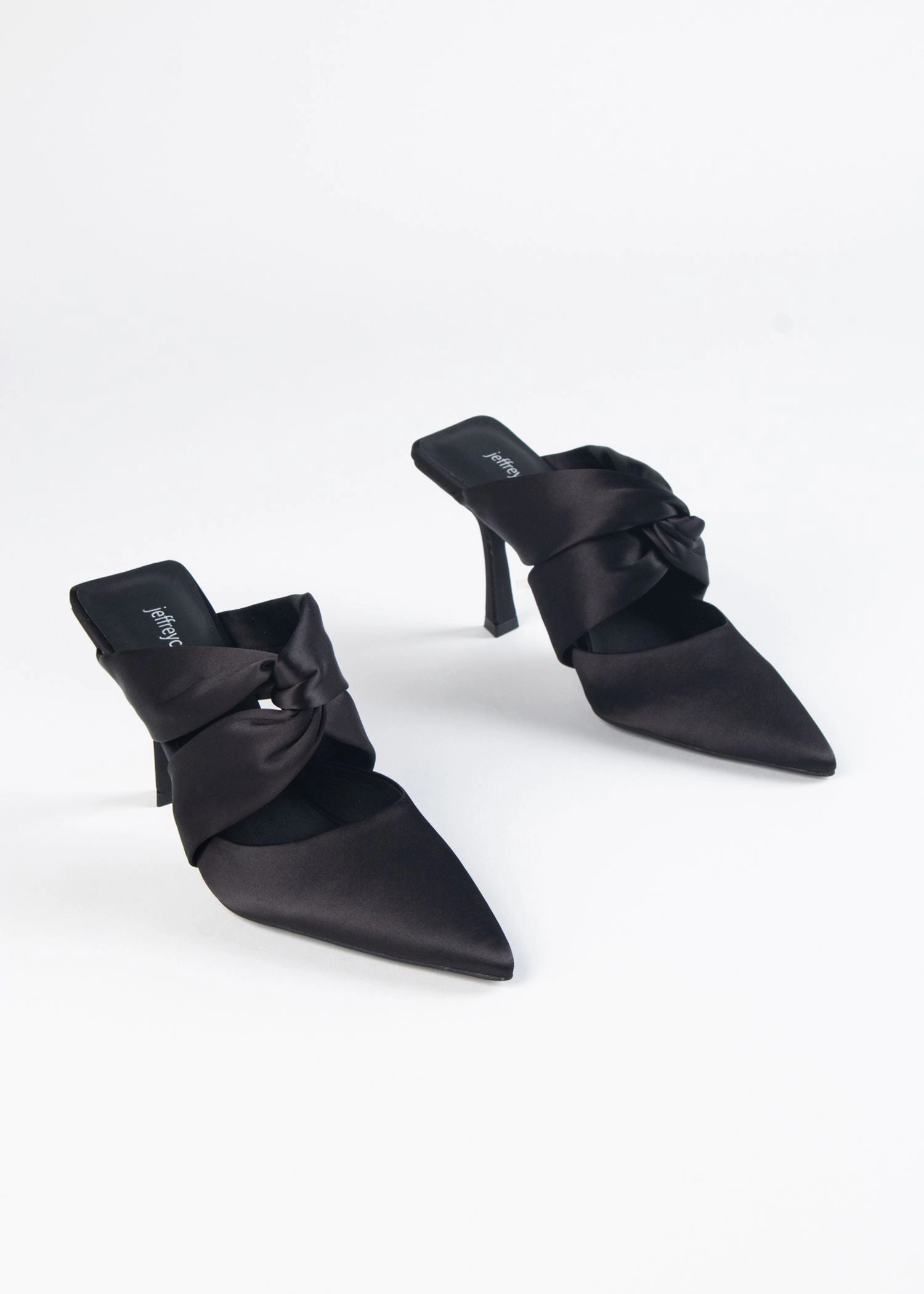 Tied Up Satin Heel