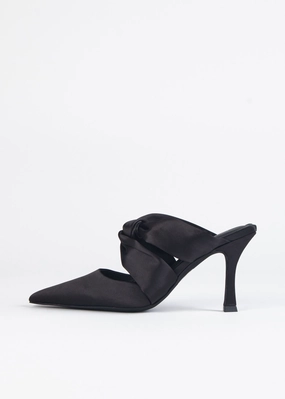 Tied Up Satin Heel