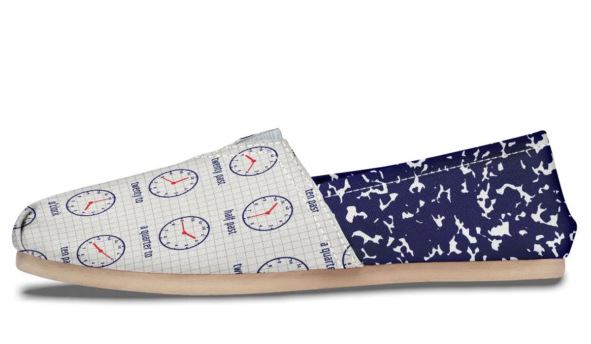 Time Composition Notebook Casual Shoes