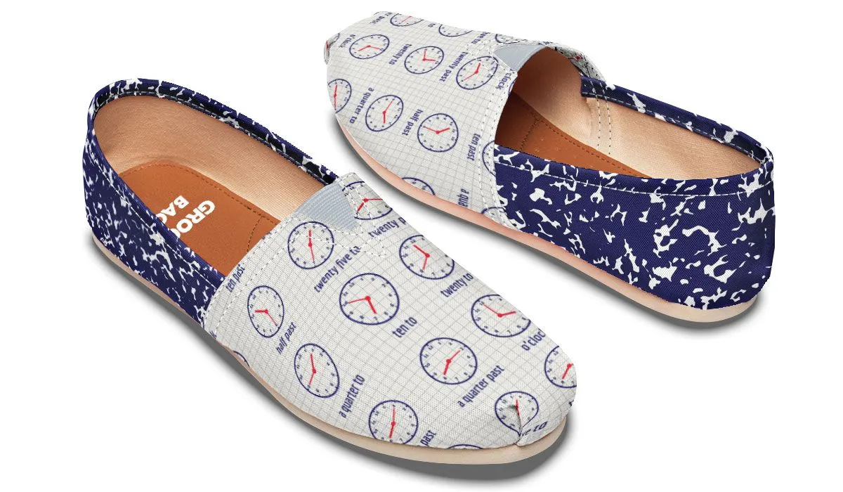 Time Composition Notebook Casual Shoes